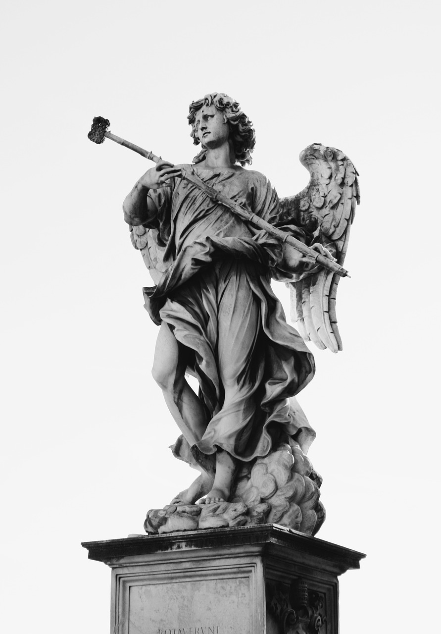 angel, statue, sculpture