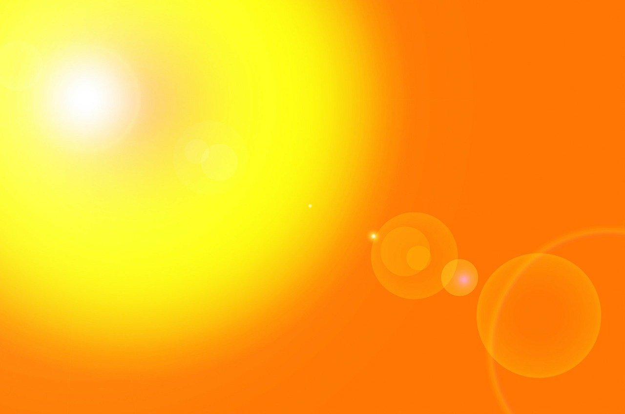 picture, sun, abstract