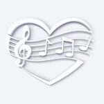 love, heart, music