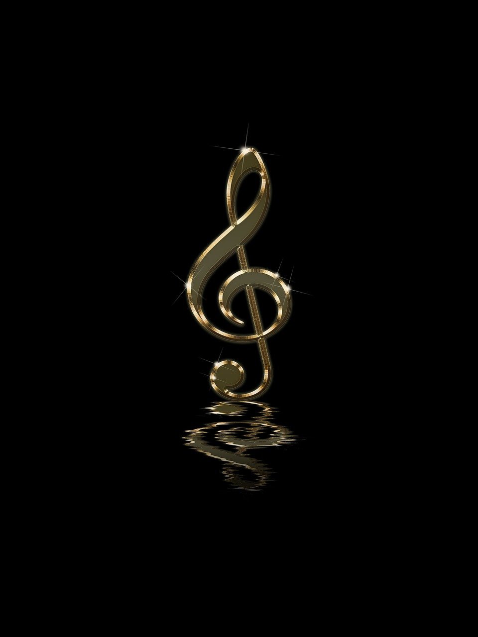 musical note, treble clef, background