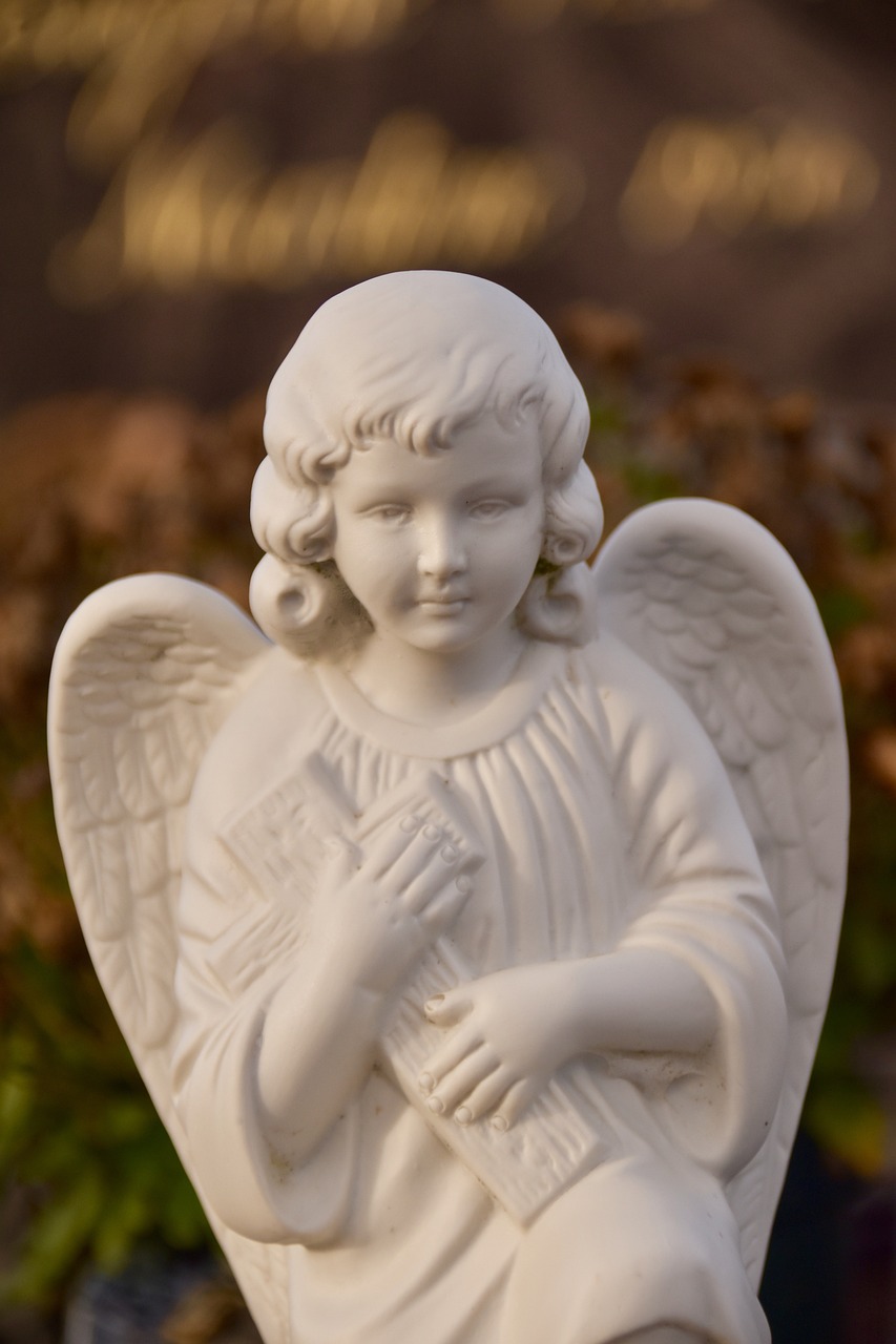 angel, angel wings, statue