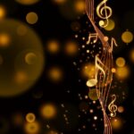 music, bokeh, background