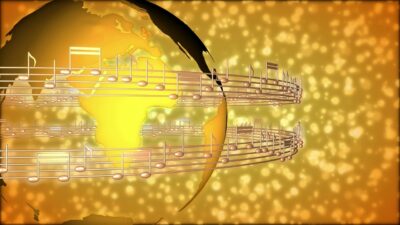 music, notes, sound, musical, love, melody, song, audio, design, globe, earth, orange love, orange music, orange earth, orange globe, orange note