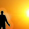 wallpaper, aura, sun, nature, meditation, sunset, balance, silhouette, sunbeams, gold, human, quiet