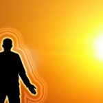wallpaper, aura, sun, nature, meditation, sunset, balance, silhouette, sunbeams, gold, human, quiet