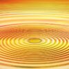 wave, concentric, waves circles, water, circle, nature, orange water, orange wave, orange circle, orange waves