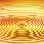wave, concentric, waves circles, water, circle, nature, orange water, orange wave, orange circle, orange waves