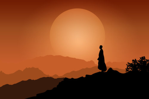 monk, sunset, peace, person, sky, mountain, nature, monk, monk, monk, monk, monk, peace, peace, peace