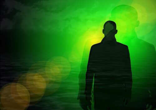soul, man, person, smoke, light, sad, ghost, mask, skull and crossbones, mannequin, to die, believe, grief, consciousness, psyche, subconscious, psychotherapy, sadness, skull, abandoned, emotionally, meditation, meditate, quiet, mood, peace, the atmosphere