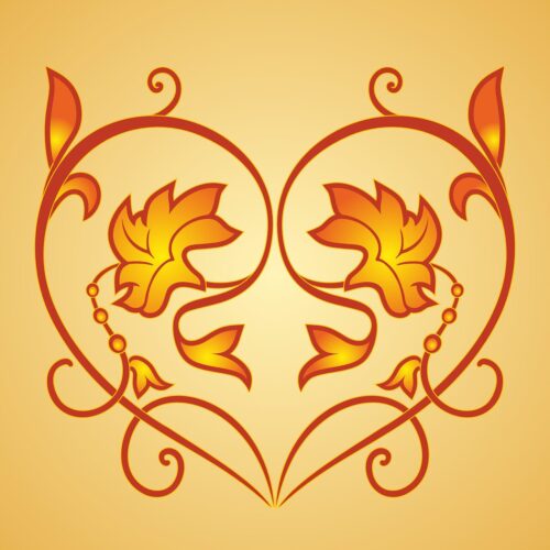 flower pattern, heart, love, ornamentation, flower pattern, heart, heart, heart, heart, heart, love, love