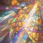 ai generated, spiritual, mystic, meditation, source, light, beams, stained glass, temple, window, nature, glow, magical, prayer, enlightenment, rainbow, sacred, confidence, knowledge, spiritual guidance