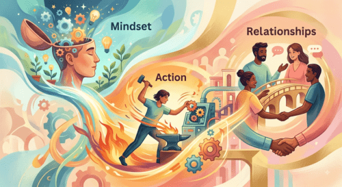 The Interplay of Mindset, Action, and Relationships