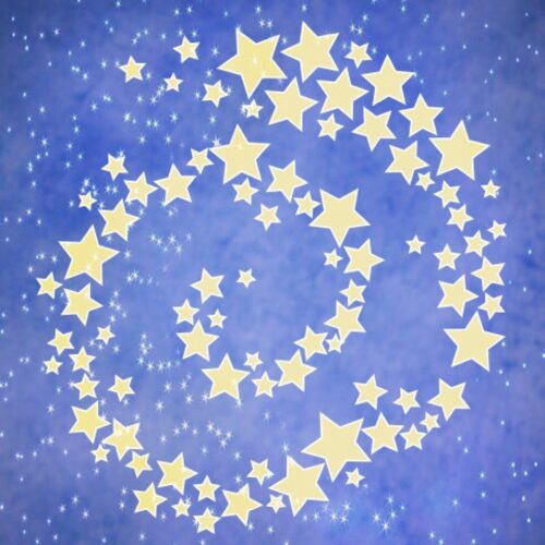 heaven, stars, starry sky, night, background, blue, decoration