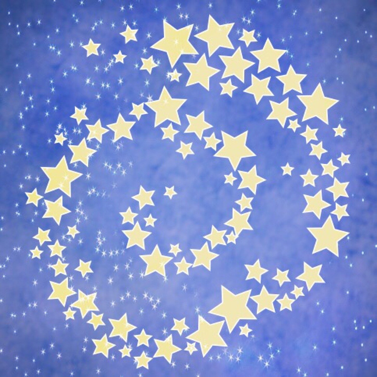 heaven, stars, starry sky, night, background, blue, decoration