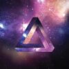 space, triangle, colorful, background, cosmic, stars, galaxy, eternity, geometric, triangle, triangle, triangle, triangle, triangle, cosmic