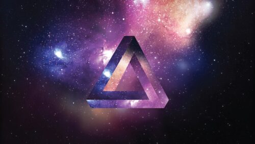 space, triangle, colorful, background, cosmic, stars, galaxy, eternity, geometric, triangle, triangle, triangle, triangle, triangle, cosmic