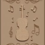 music, violin, wood, sculpt, carved, background, graphic, decorative, design, ornament, flourish, texture, brown music, brown texture, brown wood, brown design, iphone wallpaper