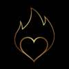 a heart, flame, fire, icon, the logo, love, emblem, black background, vector graphics, decoration, element, graphic arts, design, sample, for web, for photoshop, wedding, decor, computer graphics, composition, sign, silhouette, symbol, for design, flame, fire, fire, fire, fire, fire, vector graphics