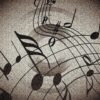 background, sand structure, sheet music, music, postcard, card, sauermaul, brown music, brown sand, sheet music, sheet music, sheet music, sheet music, sheet music, music