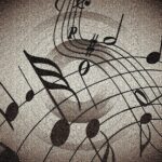 background, sand structure, sheet music, music, postcard, card, sauermaul, brown music, brown sand, sheet music, sheet music, sheet music, sheet music, sheet music, music