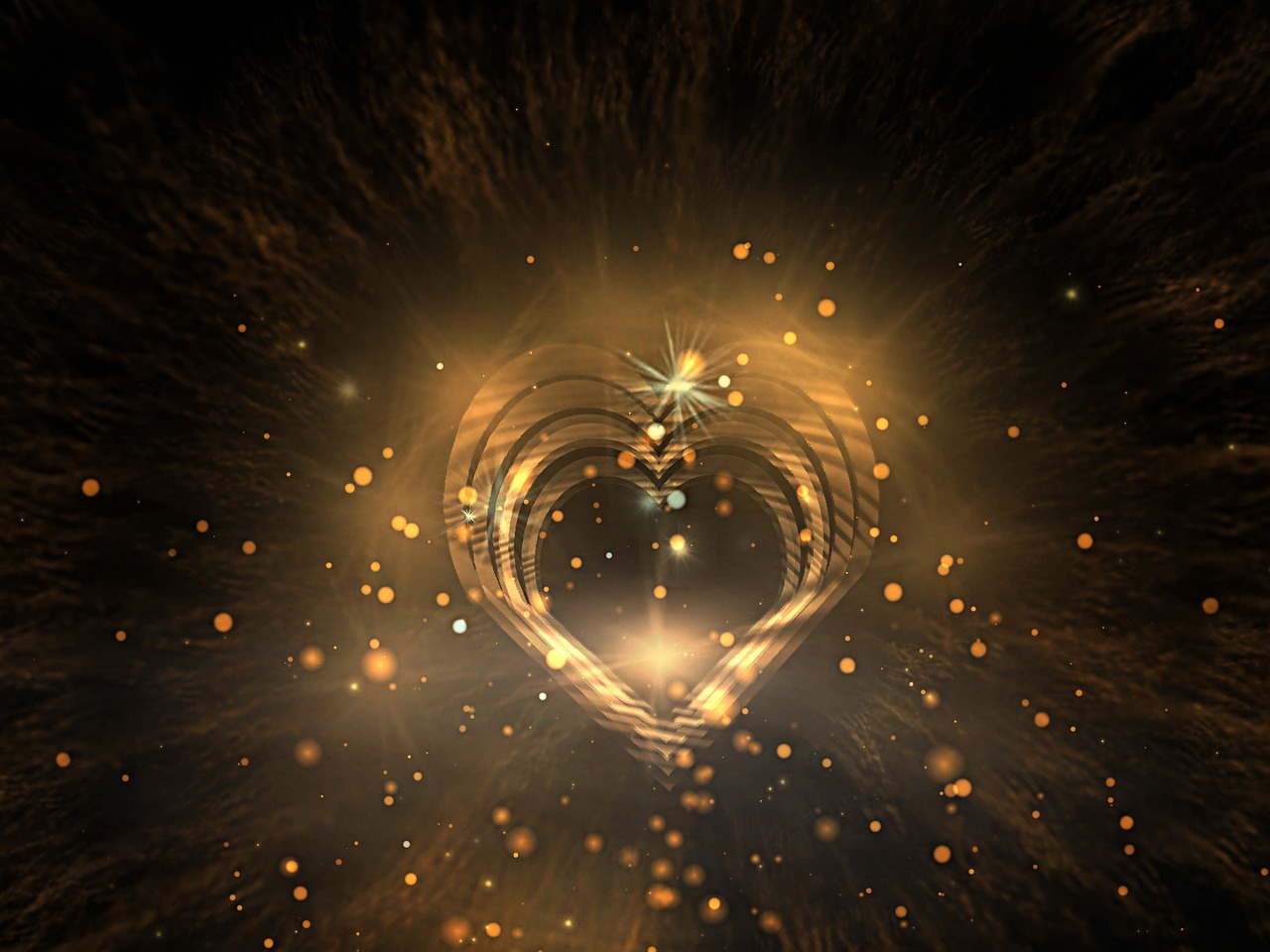hearts, sparkle, symbol, love, affection, togetherness, close, feeling, fantasy picture, pc graphics, abstract