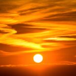 sun, sunset, setting sun, evening atmosphere, evening sky, clouds, heaven, nature, afterglow, evening sun, mood, shining, romantic, orange, sun, sun, sun, sun, sun