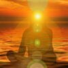 woman, silhouette, sunset, nature, view, direction, self, meditation, relaxation, power, energy, dusk, self-healing, esoteric, healing powers, body