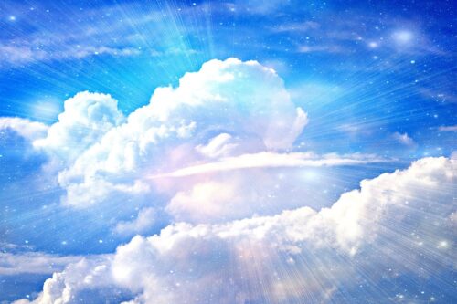 heavenly, heaven, clouds, blue, light, angel, peace, sky, religion, nature, weather, color, atmosphere, high, creation, atmospheric, environmental, day, beautiful, striking, blue sky, outdoor, great, unbelievable, blue peace, blue heaven, blue angel