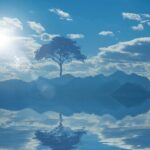 landscape, nature, contemplate, reflection, scenic, summer, tree, the silence, horizon, bright light, take it easy, water, nature, reflection, reflection, reflection, reflection, reflection, tree