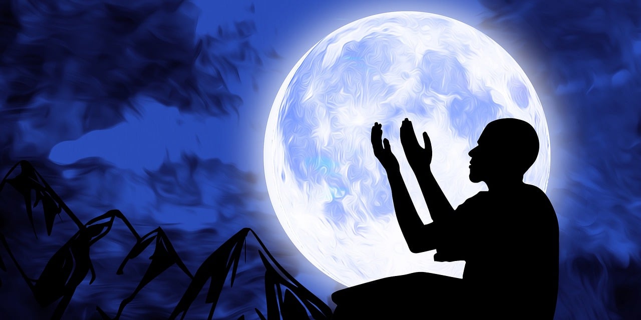 praying, ramadan, faith, ramadhan, fasting, nature, religion, islam, christian, hindu, judaism, mosque, moon, ramzan, sky, full moon, moonlight, silhouette, prayer, god, jesus, eid mubarak, eid al fitr, muslim wallpaper, night sky, islamic background, masjid