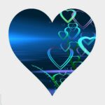 heart, love, abstract, greeting card, background
