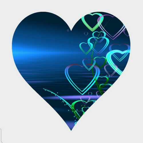 heart, love, abstract, greeting card, background