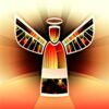 angel, multicoloured, abstract, guardian angel, peace
