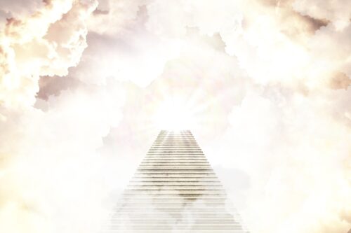 heaven, stairway to heaven, eternity, clouds, religion, faith, background, fantasy
