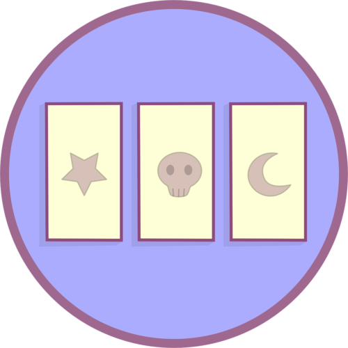 tarot, card, logo, circle, digital, flat, art, drawing, adobe, illustrator, graphic, design, artwork, icon, cartoon, simple, minimal, style, purple, star, skull, moon, tarot, tarot, tarot, tarot, tarot