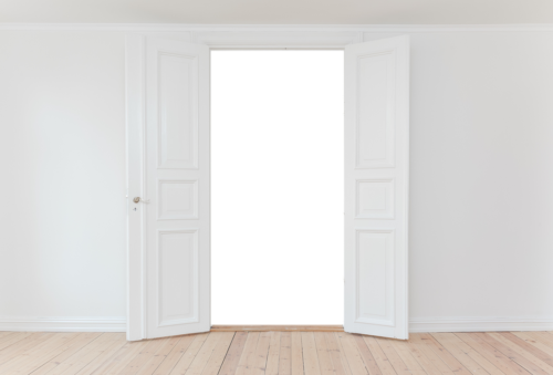 room, home, interior, house, indoors, door, entrance, open, opening, template, view, cutout