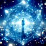 ai generated, crystal, octahedron, protection, spiritual, space, geometry, fantasy, universe, cosmos, heaven, vision, spirituality, esoteric, mystical, magic, light