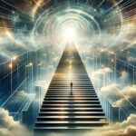 ai generated, stairs, infinity, infinite, eternity, way of life, rise, path, career, beyond, ascent, light