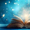 ai generated, book, magic, glow, imagination, mystery, reading, magical world, fairy tale, knowledge, sparkle, light and shadow, literature, magic story, enchanting, magical elements, fantasy