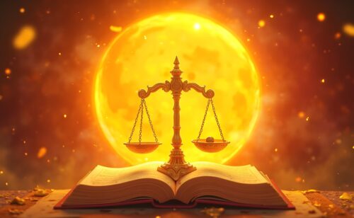 ai generated, libra, horizontal, horoscope, astrology
