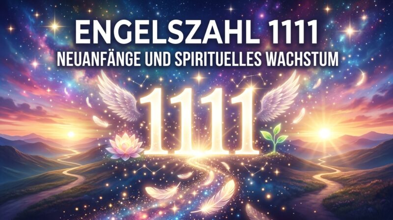 Engelszahl 1111: Neuanfänge und spirituelles Wachstum