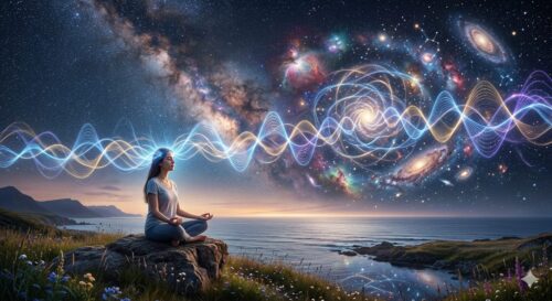 阿爾法波是創造宇宙的腦波 「阿爾法波」是舒曼共振的一員，是由 7 至 14 Hz 組成的波。