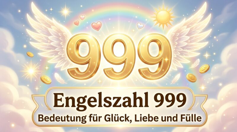 Engelszahl 999: Bedeutung für Glück, Liebe und Fülle