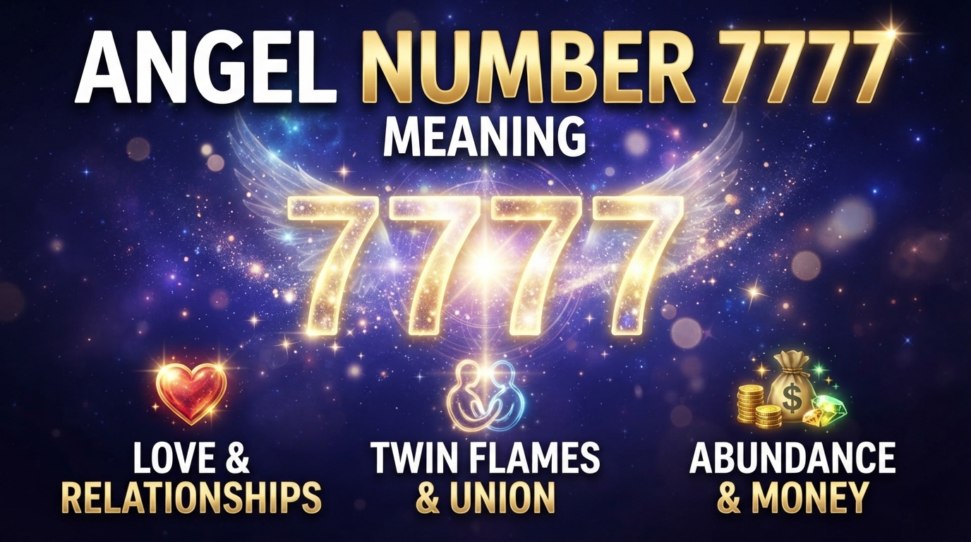 Angel Number 7777 Meaning: Love, Twin Flames & Money
