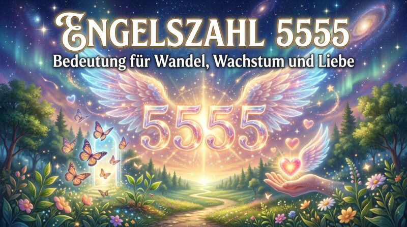 Engelszahl 5555: Bedeutung für Wandel, Wachstum und Liebe