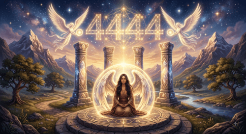 The Spiritual Meaning of Angel Number 4444: Stability, Protection, and Inner Strength