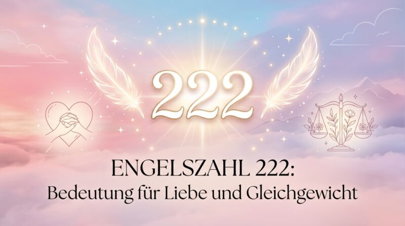 Engelszahl 222: Bedeutung für Liebe und Gleichgewicht
