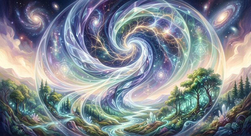 風的無形力量 - 來自第五次元的治癒能量和宇宙的神秘聯繫。