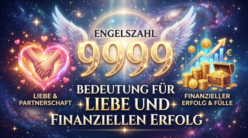 Engelszahl 9999: Bedeutung für Liebe und finanziellen Erfolg