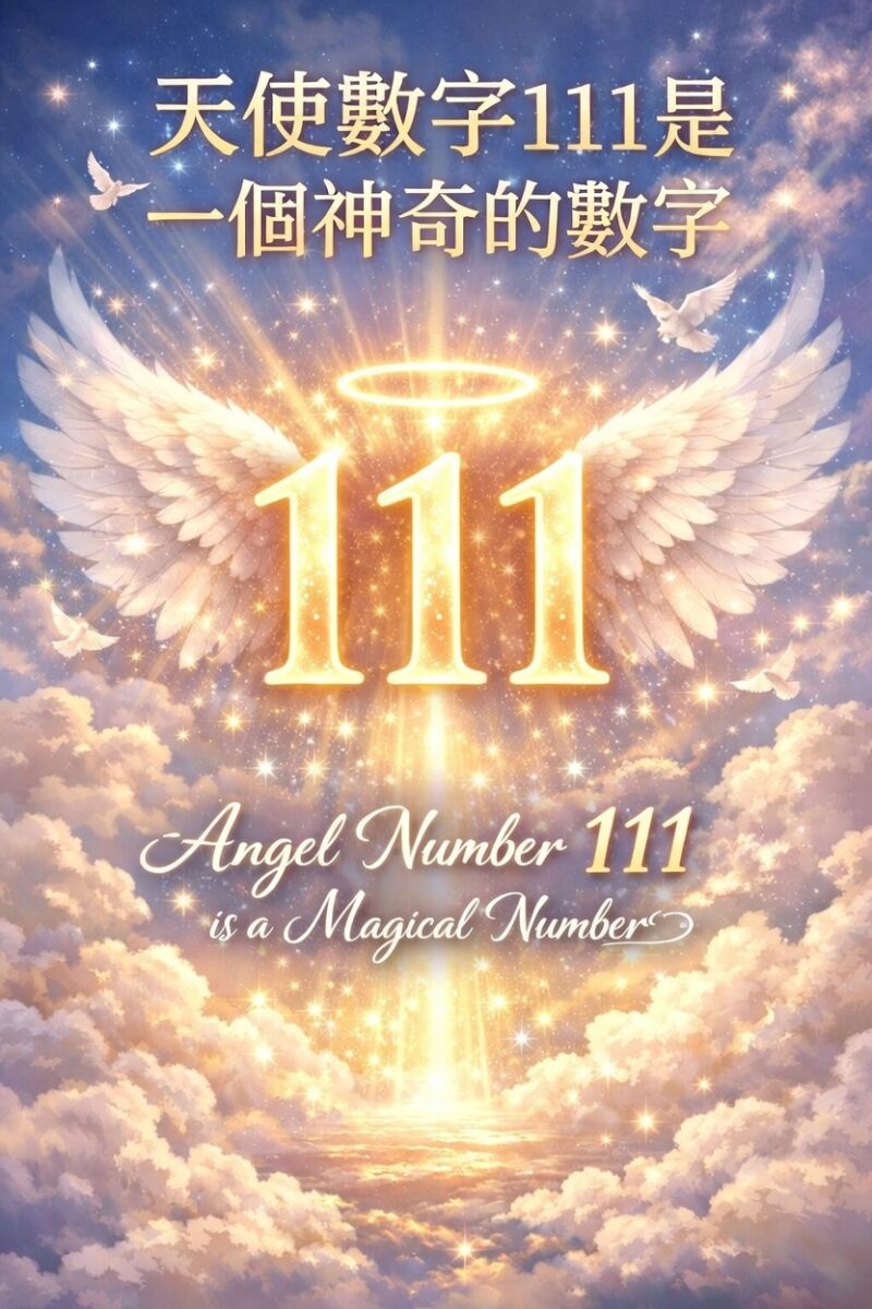 天使數字111是一個神奇的數字，可以將你的想法變成現實。你的努力將會得到回報。天使數字 天使訊息 宇宙指引 靈性指引 命運數字 神聖數字 數字能量 同步性 靈魂使命